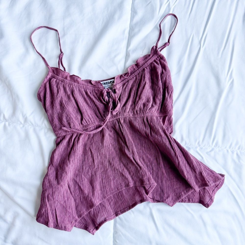 RSQ Mauve Ruffled Top